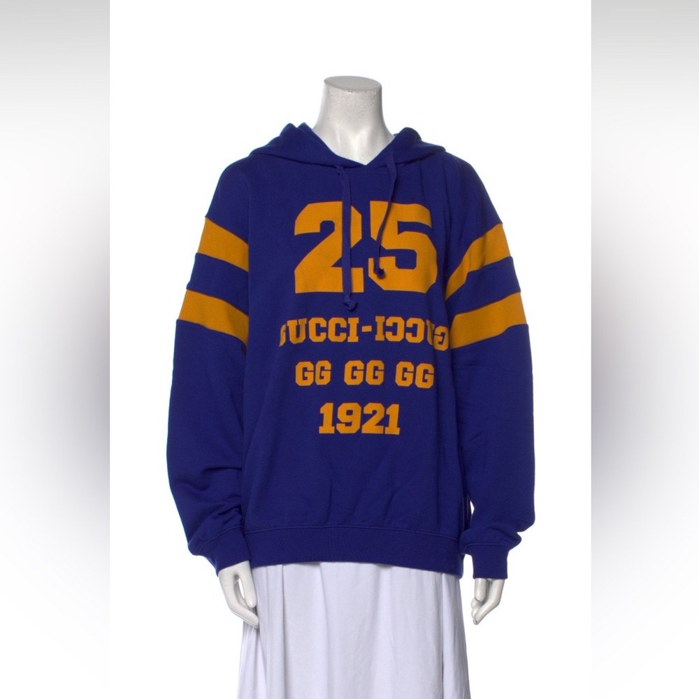 New GUCCI Blue Unisex Hoodie